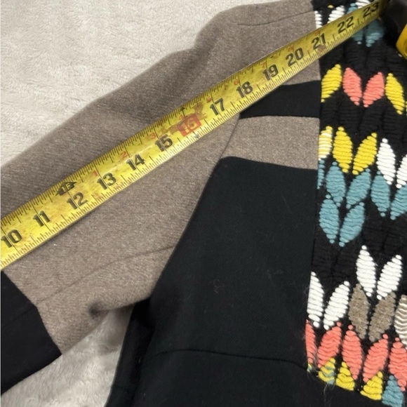 Vilagallo Multicolor Embroidered Blazer Spain Fringe Hem Boho Chic Statement - Picture 13 of 15